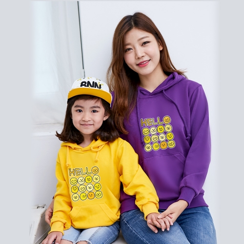 고급특양면_후드티셔츠_온세상 친구들아_헬로헬로 (아동/성인)