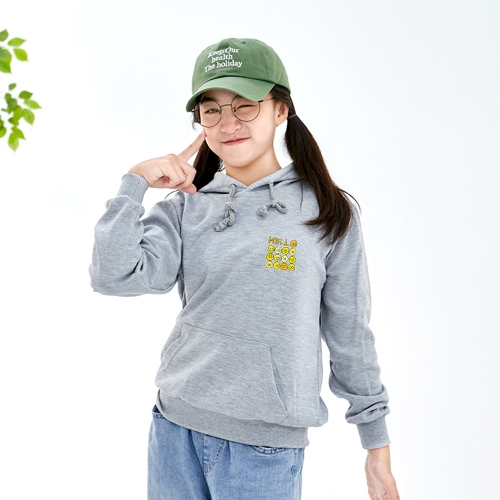 고급특양면_후드티셔츠_온세상 친구들아_헬로헬로_심플(아동/성인)
