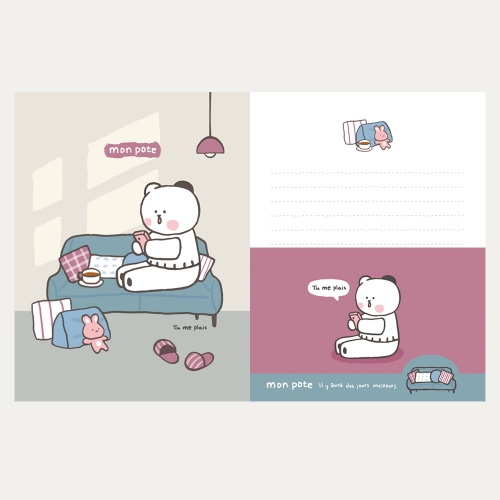 [FL-117-1] 몽 포트 편지지