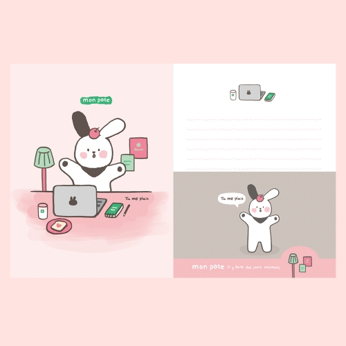 [FL-117-2] 몽 포트 편지지