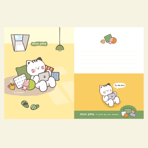 [FL-117-4] 몽 포트 편지지