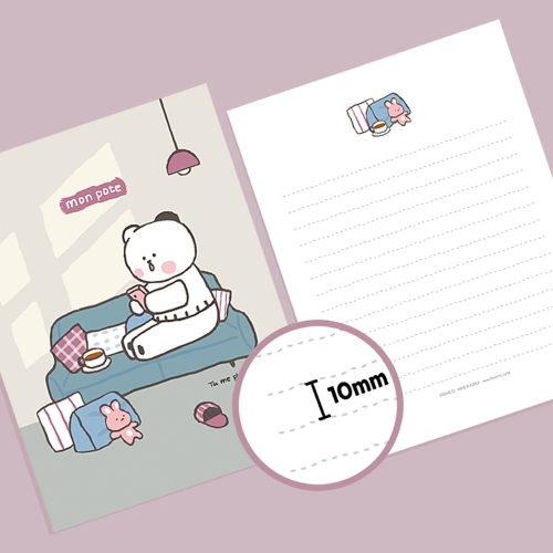 [FL-117] 몽 포트 편지지 (4종 1세트)