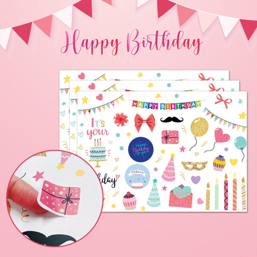 행사용/어린이날 생일 축하 답례 크리스마스 입학축하/스티커(3매)