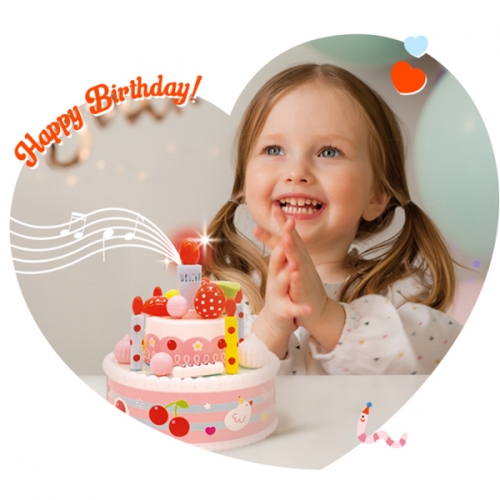 리모컨으로 촛불을 켜는 꼬꼬맘 생일 케이크 생일선물 생일소품 파티 축하