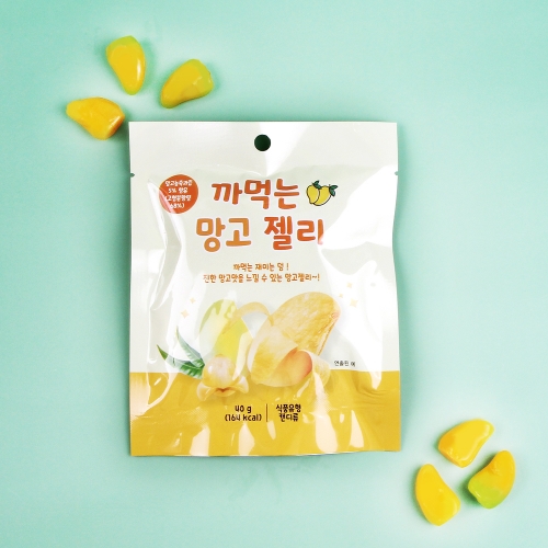 까먹는 젤리 망고맛 젤리 과일맛 한입간식 망고맛구미 15개세트