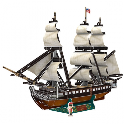 [Maskot Almacen] 우드락 3D 입체퍼즐 만들기 (USS 컨스티튜션호 )