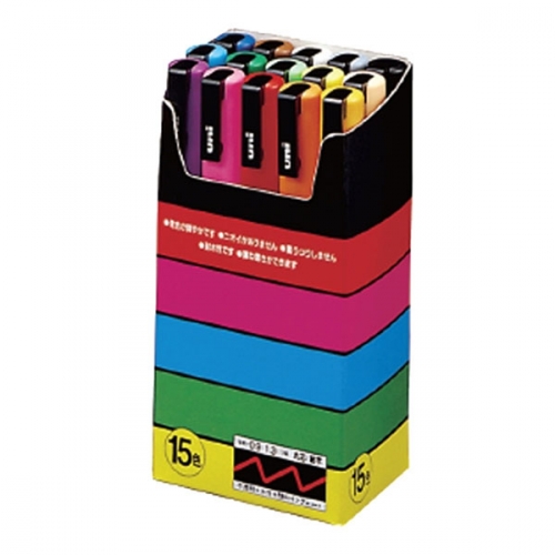 미쯔비시 유니 포스카 마카세트 3M 15색 (PC3M15C)