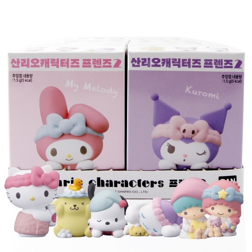 산리오 프렌즈2 피규어 8개세트 쿠로미 마이멜로디 가챠 랜덤피규어