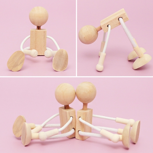 움직이는 나무 인형