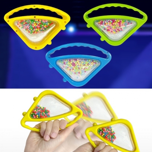 소근육 발달 놀이 청각 음악 교구 삼각 마라카스 3p세트 (색상랜덤)