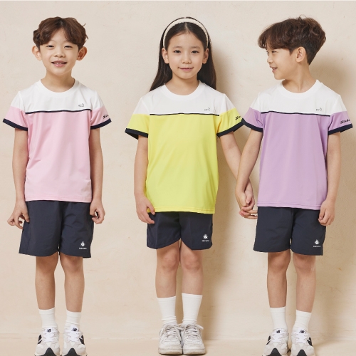 [개별포장] 라인 악어 기능성 단체 티셔츠