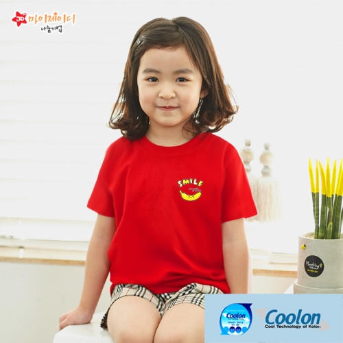 국내산 쿨론 100％ 아트 디자인 쿨티 반팔_내게바나나(심플)