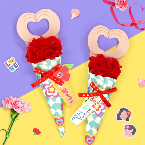 [하하당] 한송이 카네이션 꽃다발