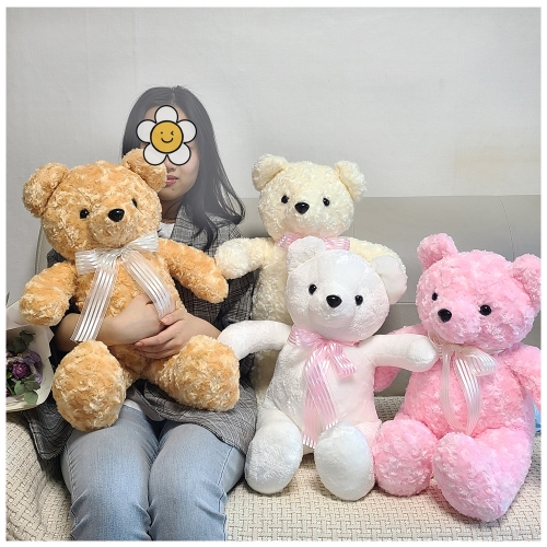 국산곰인형 러블리빅베어 중60,화이트곰,핑크곰,브라운곰,크림곰시리즈
