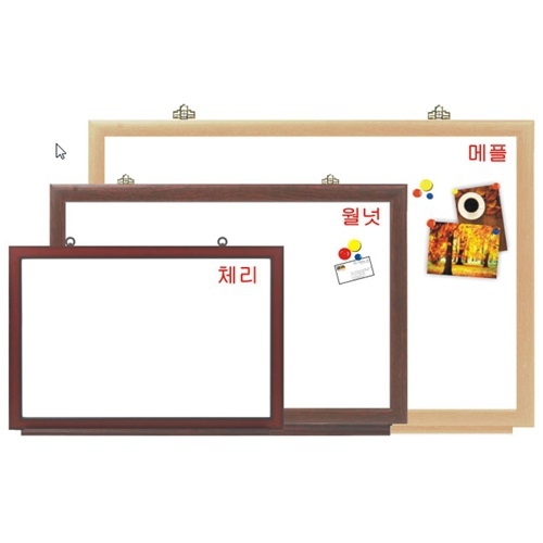 토탈 신우드 화이트보드 자석형 세로300x가로400