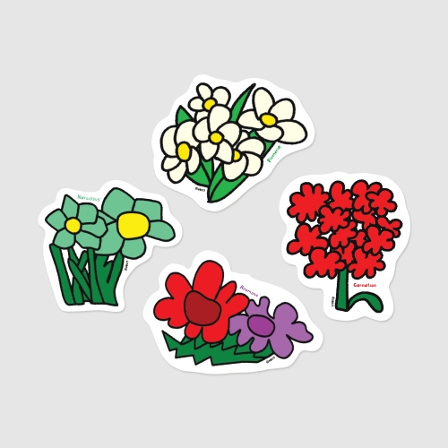 보킷 블루밍카드 4종
