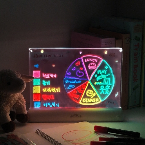 LED 라이트 싸인보드 미술 색칠 그림판