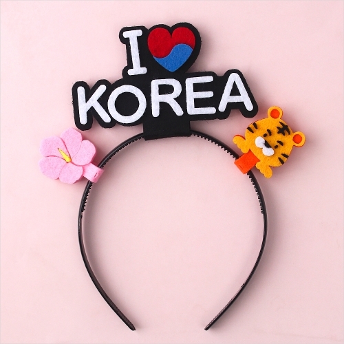 [파스텔클레이] 펠트 우리 나라 사랑 머리띠 만들기