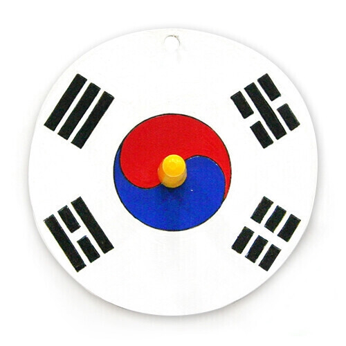 [파스텔클레이] (5개입) 팬시소품 팽이11호 태극기 8cm