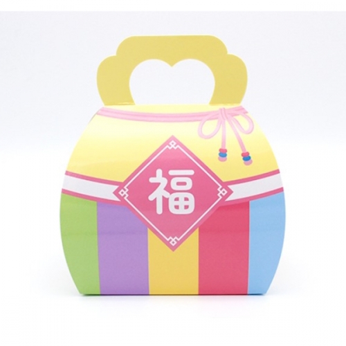 추석 설날 송편포장 가래떡포장 손잡이형 오색 복바구니 / 송편상자/떡상자/떡포장/복주머니