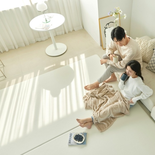 [고급형 PVC] 에코 친환경 어린이집 유치원 거실 복도 바닥 놀이방매트 오가닉 아이보리