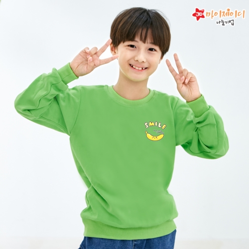 국내산 고급 특양면 맨투맨 아트티셔츠 긴팔_내게바나나(심플)
