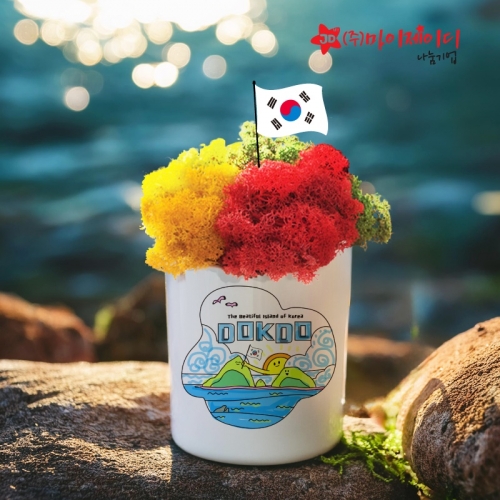 우리는 독도수호대 독도의날 기념 K 독도 그리기 세라믹 미니화분 연필꽂이 색칠하기 세라믹펜 별도