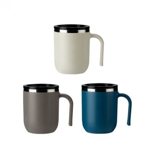 스텐컵 포니테일 손잡이 머그 컵 400ml