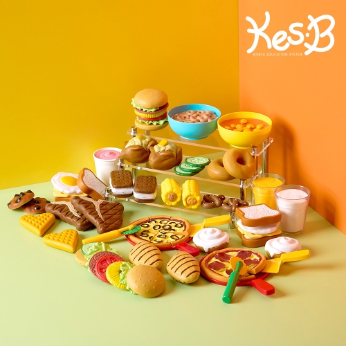 [캐스B]플레이 말랑말랑한음식모형 푸드67p(2708)