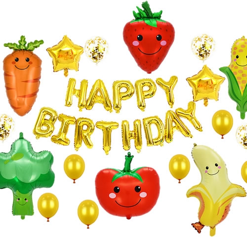 테마 별 생일 풍선 세트