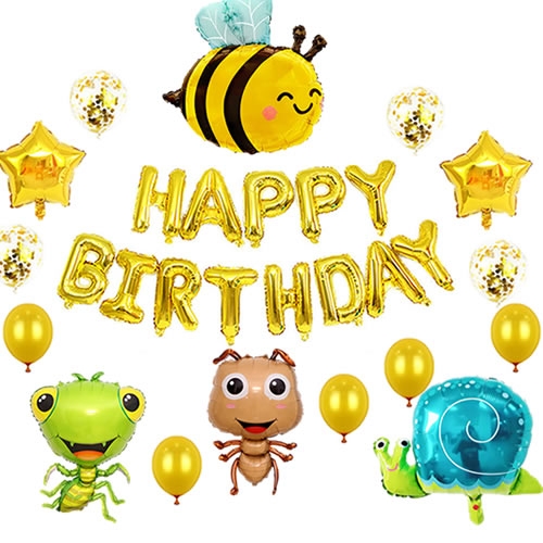 테마 별 생일 풍선 세트