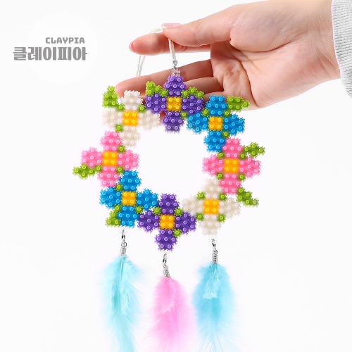 6mm 디폼블럭 플라워 드림캐쳐