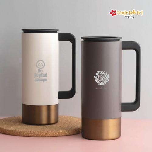 환경사랑 아트디자인 각인 인쇄 로얄 골드 스텐 머그 텀블러350ml