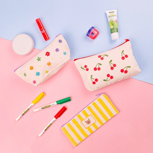 [대원피앤피] 염색 놀이 캔버스 파우치 만들기 재료 모양 3종(1개/덕용)
