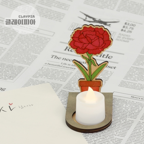 카네이션 화분 팬시우드 무드등