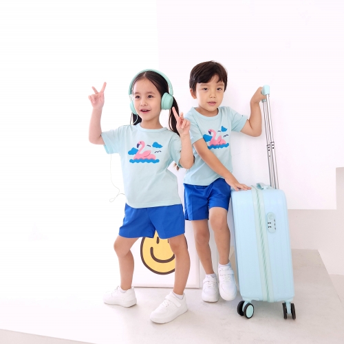 [미래아이] 플라밍고 민트-블루바지 하복 활동복