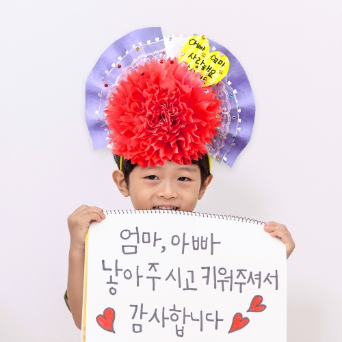 [만꾸] 감사꽃 카네이션 머리띠