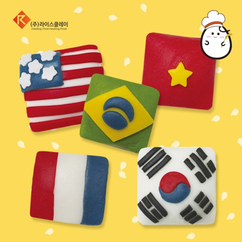 라이스클레이 플러스(일반형) 국기반달떡