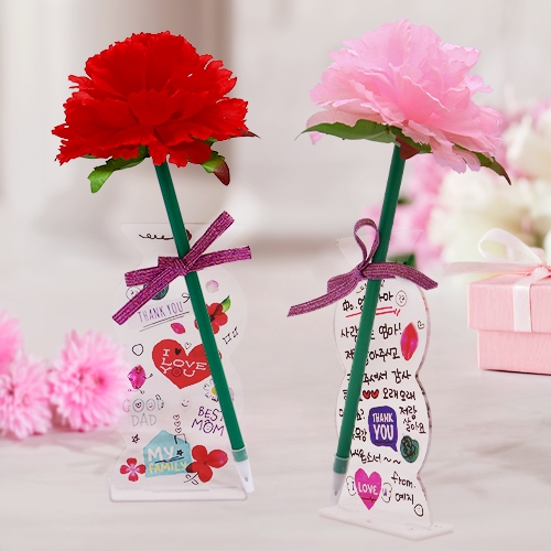 [하하당] 카네이션 볼펜 화병