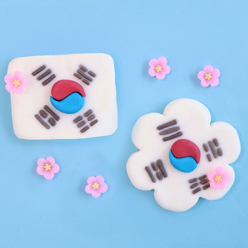 태극기 클레이 비누 5set