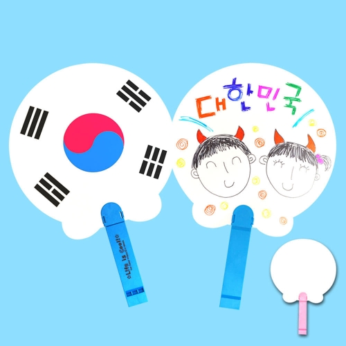 응원 태극 피리부채 (5인용)