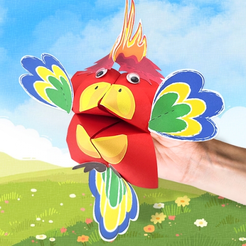 [탑키드] 종이접기 말하는 앵무새 인형 만들기