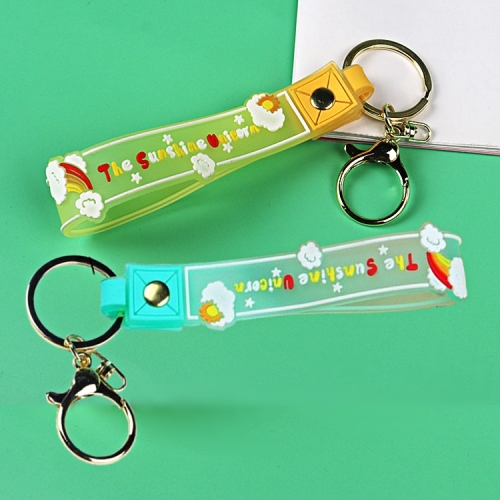 DIY 체험 취미 키트 만들기 키링 가방고리 실리콘 손잡이 스트랩(노랑민트 색상랜덤)