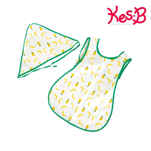 [캐스비]아트스쿨 방수앞치마(소) 파인애플바나나(2850)