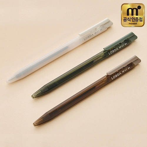 [모나미] 롭다 볼펜 3색세트 (흑) 0.7mm