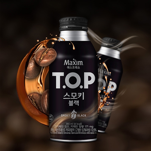 [동서] 맥심 티오피 TOP 스모키 캔커피 275ml 24캔 (블랙/라떼 택1)
