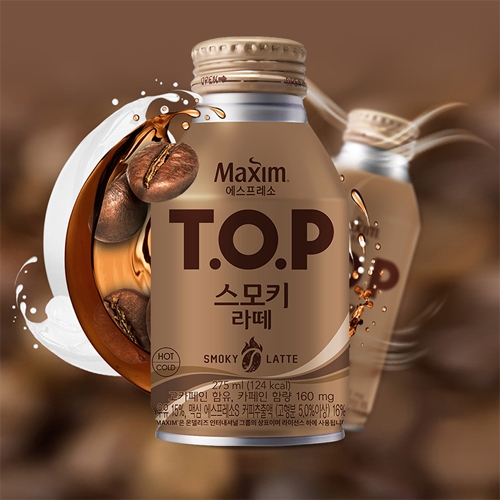 [동서] 맥심 티오피 TOP 스모키 캔커피 275ml 24캔 (블랙/라떼 택1)