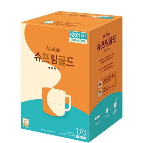 [동서] 맥심 슈프림골드 커피믹스 150T+20T