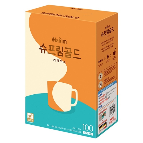 [동서] 맥심 슈프림골드 커피믹스 100T