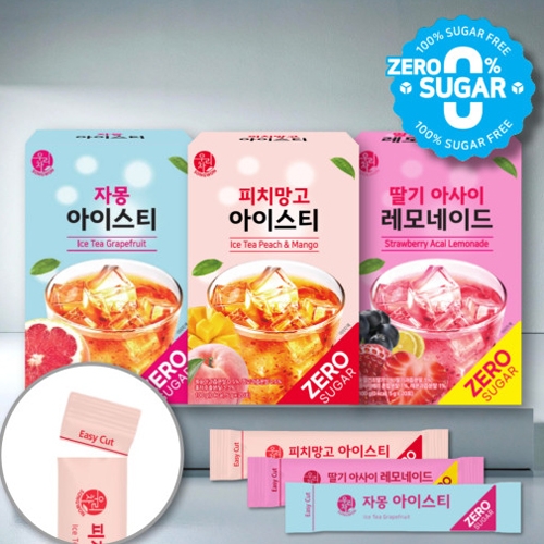 [송원] 아이스티/레모네이드 제로 20T (피치망고/자몽/딸기 아사이 택1)